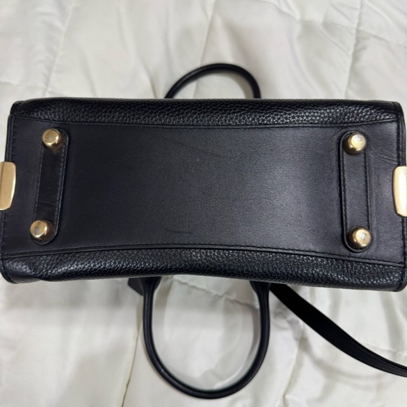 Coach Swagger 27 Carryall Satchel Bag in Black Pebble Leather - Picture 10 of 16